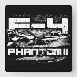 F-4 Phantom II Square Wall Clock