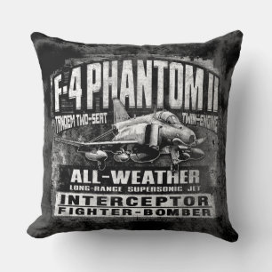 F-4 Phantom II Throw Pillow Throw Pillow
