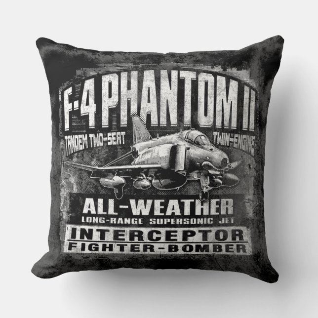 F-4 Phantom II Throw Pillow Throw Pillow (Front)