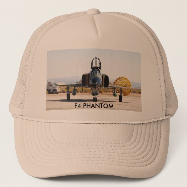 F-4 Phantom with Drag Chute, F4 PHANTOM Trucker Hat (Front)