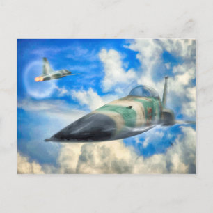 F-5N Tiger II FIGHTER JET “GOING SUPER SONIC” Postcard