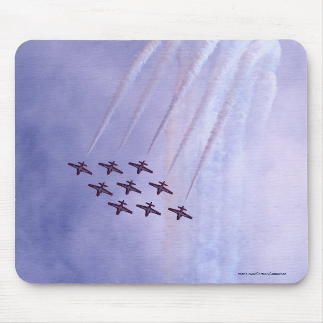 F/A-18 Fighter Jet Plane Air Show Stunt Mouse Pad (Front)