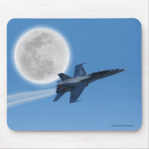 F/A-18 Fighter Jet Plane Air Show Stunt Mouse Pad