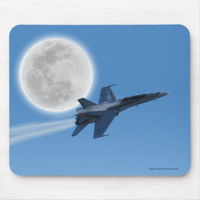 F/A-18 Fighter Jet Plane Air Show Stunt Mouse Pad (Front)