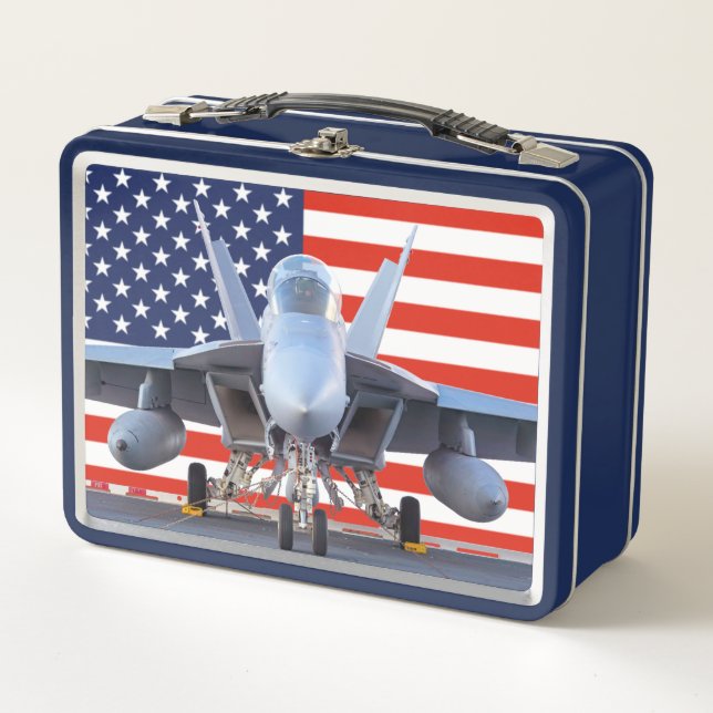 F/A-18 SUPER HORNET METAL LUNCH BOX (Front)