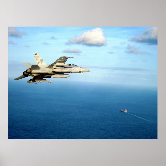 F/A-18A Hornet Strike Fighter Squadron 87 Poster (Front)
