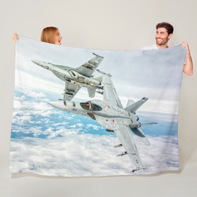 F/A-18E SUPER HORNET FLEECE BLANKET (In Situ)