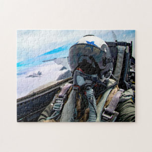 F/A-18E SUPER HORNET PILOT (11x14 INCH) Jigsaw Puzzle