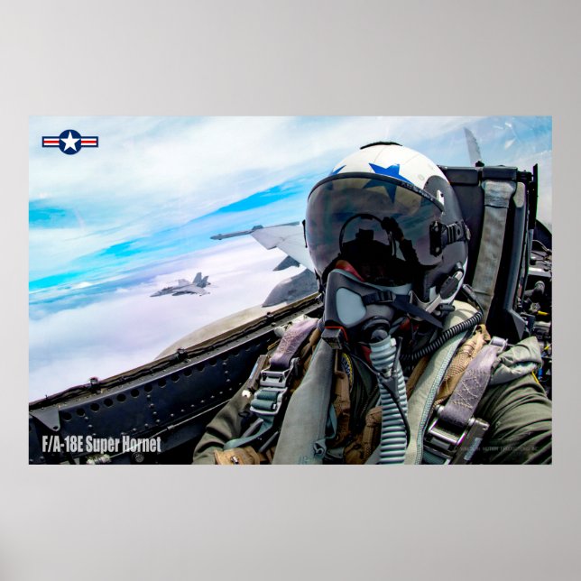 F/A-18E SUPER HORNET POSTER (Front)