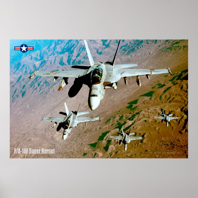 F/A-18F SUPER HORNET POSTER (Front)