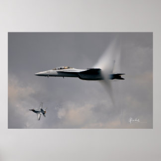 F/A-18F's in Flight Poster