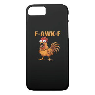 F-Awk-F Chicken F-Caw-F Rooster Funny Humor Meme iPhone 8/7 Case