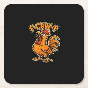F Awk F Classic Quote Square Paper Coaster