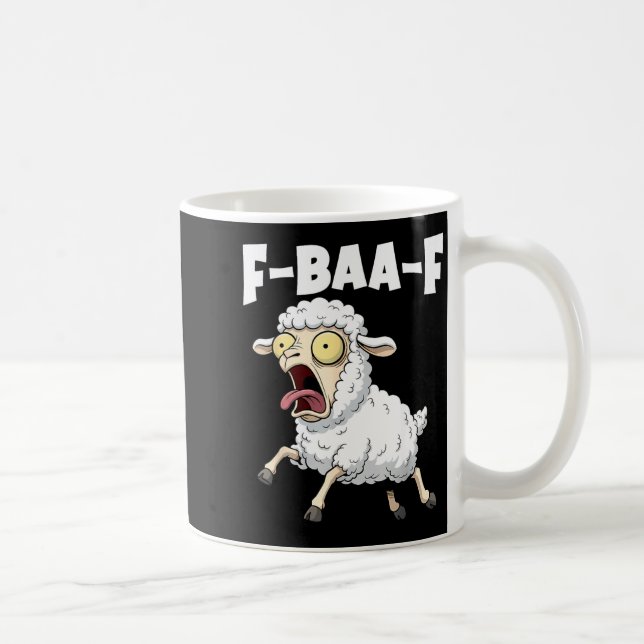 F-baa-f Meme – Funny Screaming Meme Graphic  Coffee Mug (Right)