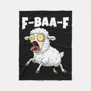 F-baa-f Meme – Funny Screaming Meme Graphic Fleece Blanket