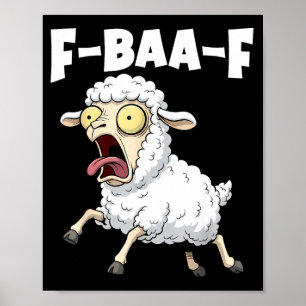 F-baa-f Meme – Funny Screaming Meme Graphic Poster