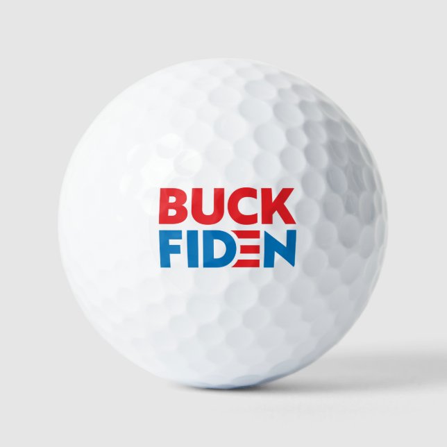 f Biden funny anti joe Biden Pro Trump 2024 Golf Balls (Front)
