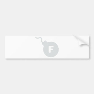 F Bomb Bumper Sticker