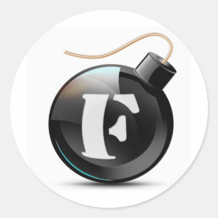 F-bomb Classic Round Sticker