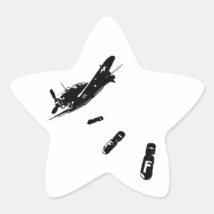 F-Bomb Diver (Black) Star Sticker