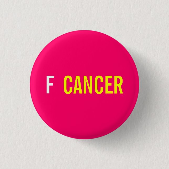 F  CANCER 3 CM ROUND BADGE (Front)