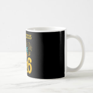 F-caw-f 2025 Happy New Year 2026 Funny Chicken Roo Coffee Mug