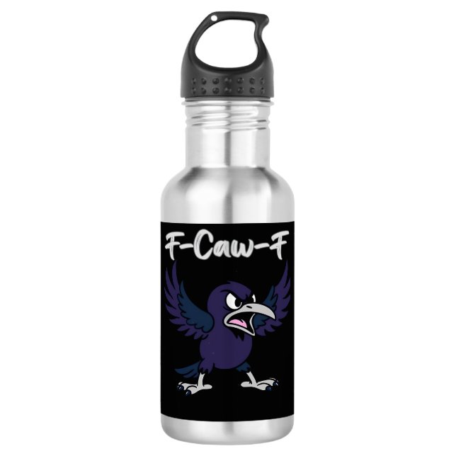F-Caw-F Aesthetic Graphic 710 Ml Water Bottle (Front)