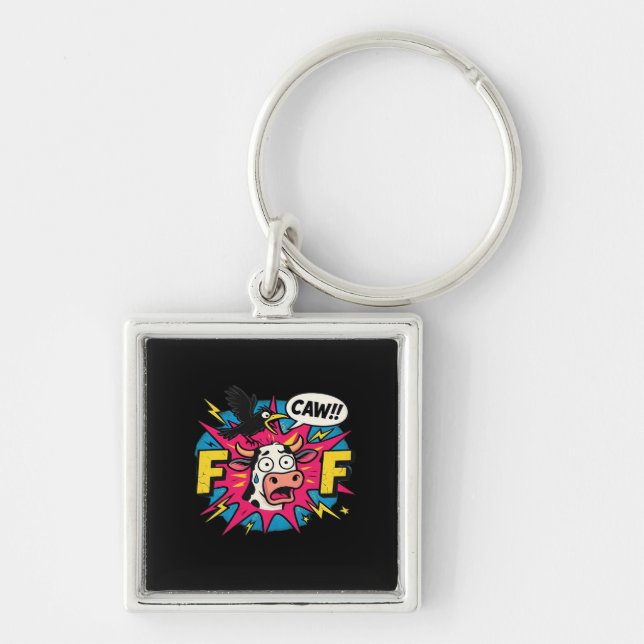 F-Caw-F Aesthetic Unique Key Ring (Front)