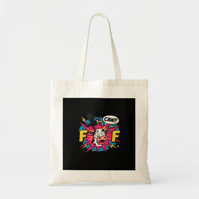 F-Caw-F Aesthetic Unique Tote Bag (Front)