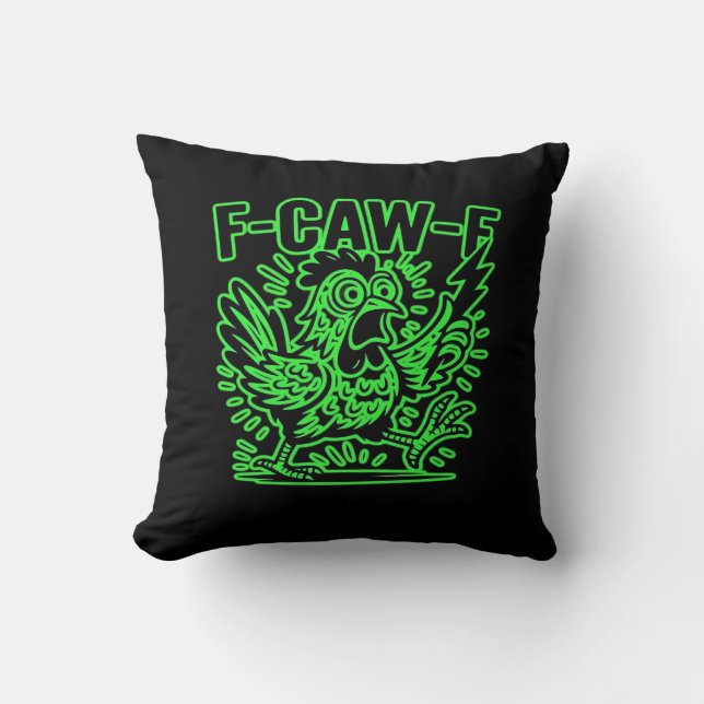 F-Caw-F Attitude Classic Cool Unique Cushion (Front)