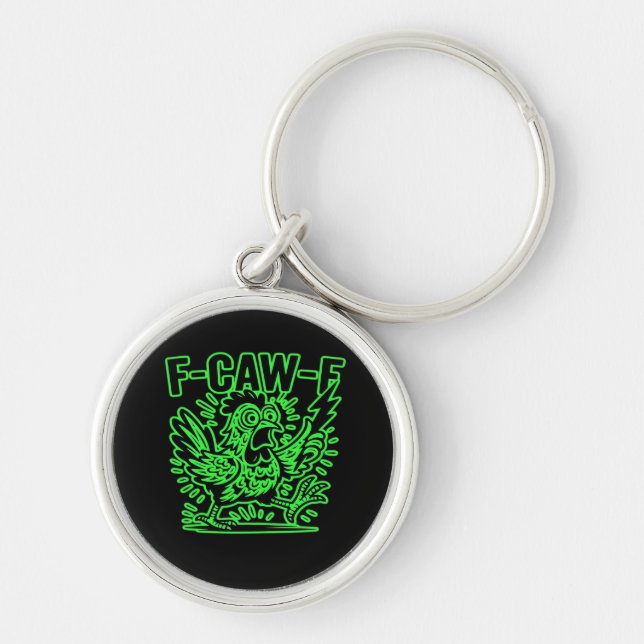 F-Caw-F Attitude Classic Cool Unique Key Ring (Front)
