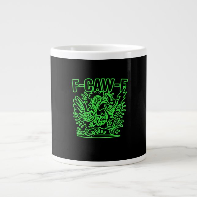 F-Caw-F Attitude Classic Cool Unique Large Coffee Mug (Front)