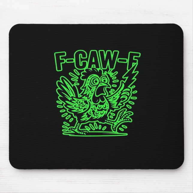 F-Caw-F Attitude Classic Cool Unique Mouse Pad (Front)