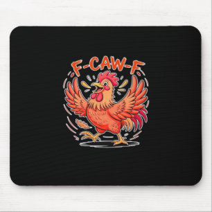 F-Caw-F Attitude Classic Retro Style Mouse Pad
