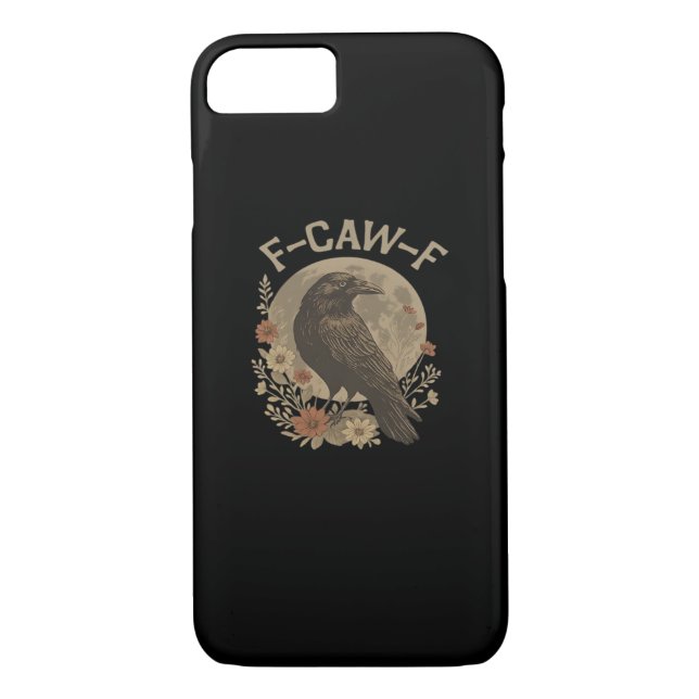 F-Caw-F Basic Design Case-Mate iPhone Case (Back)
