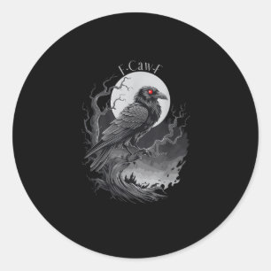 F-Caw-F Bird Creative Art Classic Round Sticker