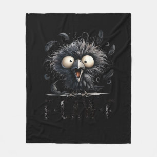 F-Caw-F Bird Funny Trendy Unique Fleece Blanket