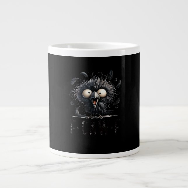 F-Caw-F Bird Funny Trendy Unique Large Coffee Mug (Front)
