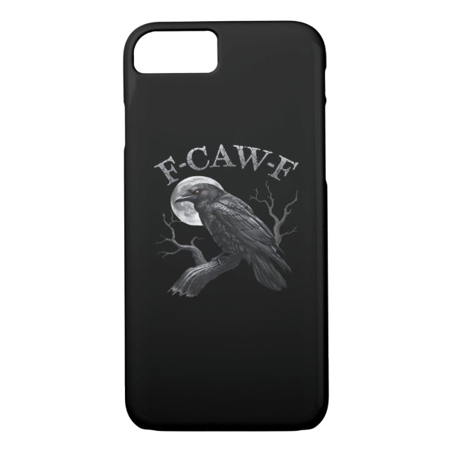 F-Caw-F Bird Moon Gothic Classic Cool Design Case-Mate iPhone Case (Back)