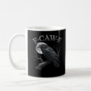 F-Caw-F Bird Moon Gothic Classic Cool Design Coffee Mug