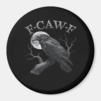 F-Caw-F Bird Moon Gothic Classic Cool Design Magnet