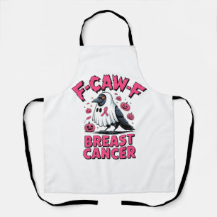 F-Caw-F Breast Cancer Funny Breast Cancer Crow Apron