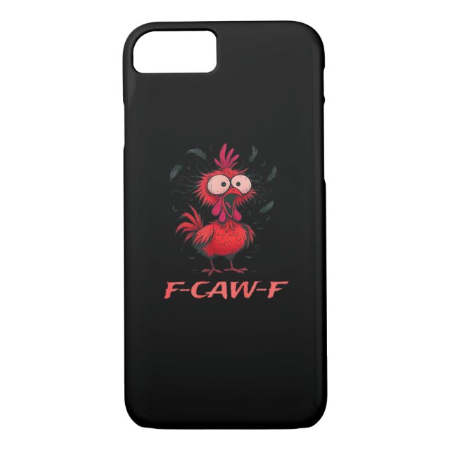 F-Caw-F-Chicken Boxy Cool Casual Case-Mate iPhone Case (Back)