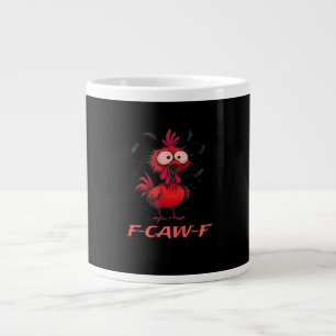 F-Caw-F-Chicken Boxy Cool Casual Large Coffee Mug