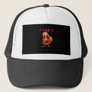 F-Caw-F Chicken Christmas Vintage Cool Trucker Hat