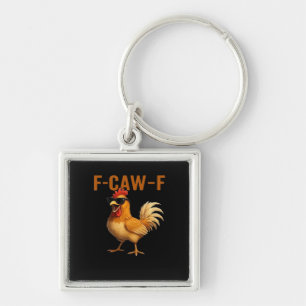 F-Caw-F Chicken Classic Aesthetic Design Key Ring