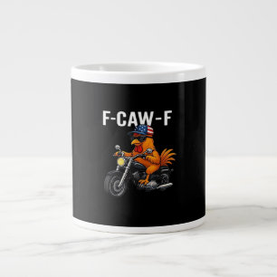 F-Caw-F Chicken Classic Aesthetic Graphic Large Coffee Mug