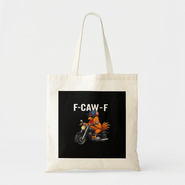 F-Caw-F Chicken Classic Aesthetic Graphic Tote Bag (Front)