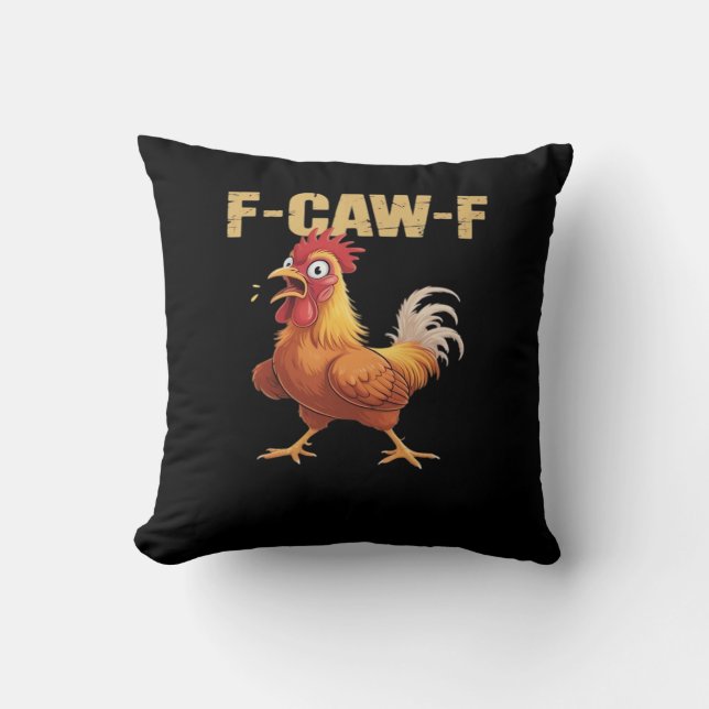 F-Caw-F Chicken Classic Basic Style Cushion (Front)