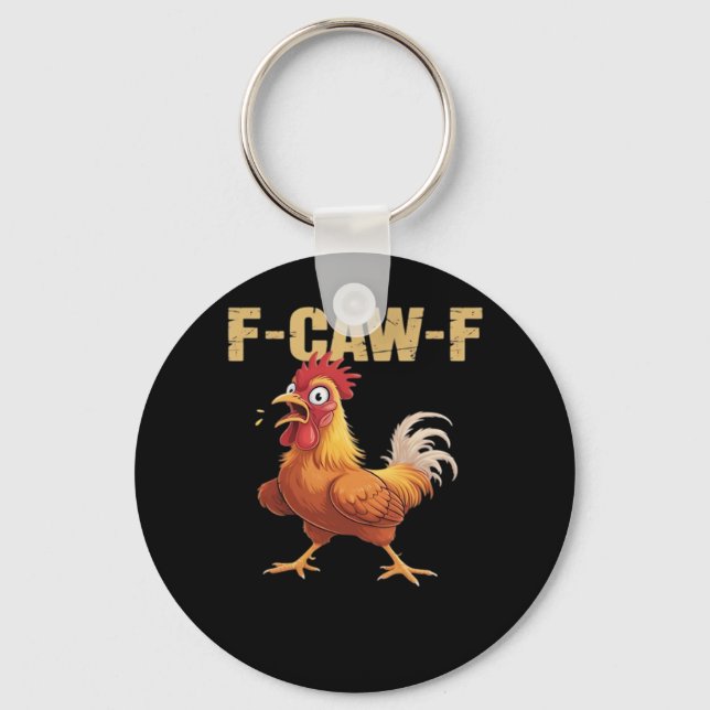 F-Caw-F Chicken Classic Basic Style Key Ring (Front)